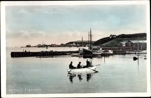 Ak Lemvig Dänemark, Hafen, Ruderboot