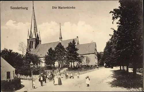 Ak Sønderborg Sonderburg Dänemark, Marienkirche