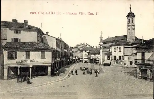 Ak Gallarate Lombardia, Piazza Vittorio-Emanuele II.