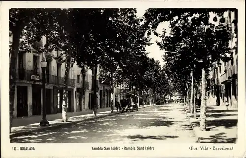 Ak Igualada Katalonien, Rambla San-Isidro