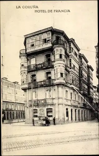 Ak La Coruña Galicia, Hotel de France