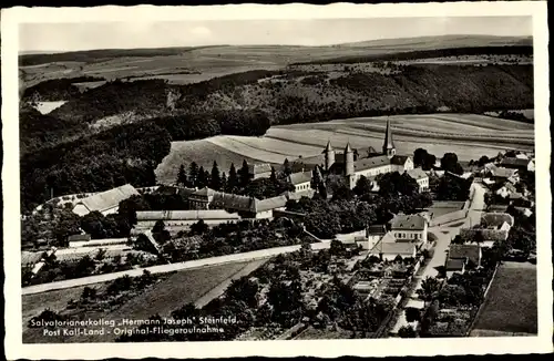 Ak Steinfeld Kall in Eifel in Nordrhein Westfalen, Fliegeraufnahme vom Salvatorianerkolleg H. Joseph