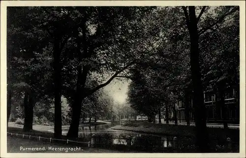 Ak Purmerend Nordholland Niederlande, Heerengracht