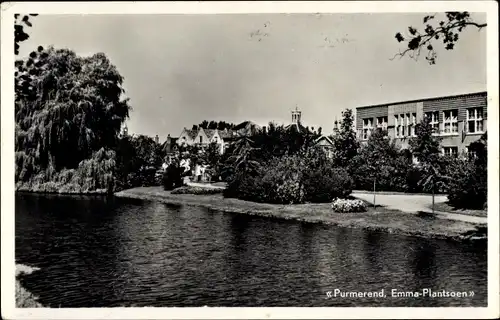 Ak Purmerend Nordholland Niederlande, Emma-Plantsoen