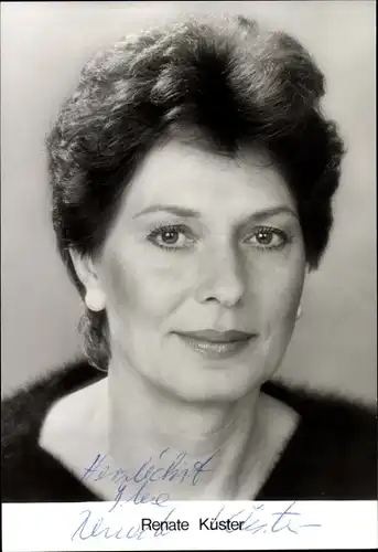 Ak Schauspielerin Renate Küster, Portrait, Autogramm