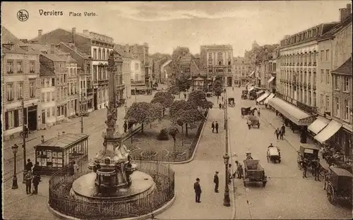 Ak Verviers Wallonien Lüttich, Grüner Platz