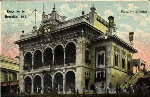 Ak Bruxelles Brüssel, Exposition 1910, Pavillon d'Italie
