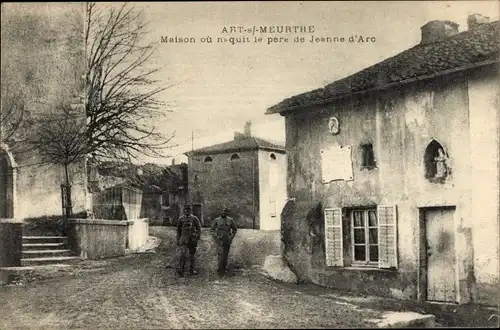 Ak Art sur Meurthe Meurthe et Moselle, Maison ou naquit le pere de Jeanne d'Arc