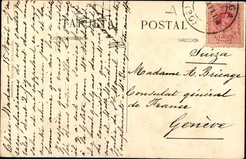 Ak Málaga Andalusien Spanien, Fachada de la Catedral