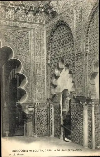 Ak Córdoba Andalusien Spanien, Mezquita, Capilla de San Fernando