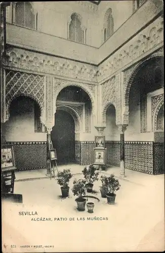 Ak Sevilla Andalusien, Alcazar, Patio de las Munecas