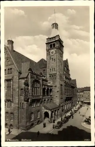 Ak Chemnitz in Sachsen, Rathaus