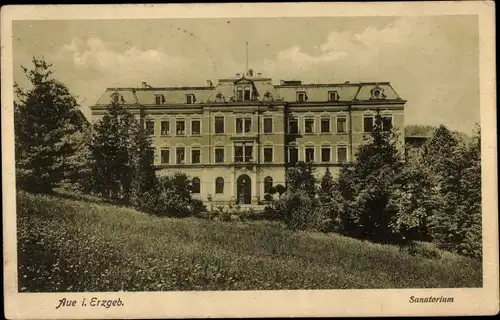 Ak Aue im Erzgebirge Sachsen, Sanatorium