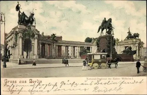 Ak Berlin Mitte, National-Denkmal Kaiser Wilhelm I.