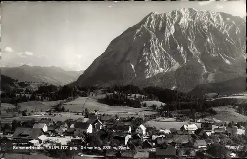 Ak Tauplitz Steiermark, Gesamtansicht, Grimming