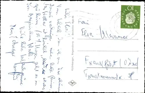 Ak Regensburg an der Donau Oberpfalz, Totalansicht, Kirche