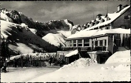 Ak Garmisch Partenkirchen in Oberbayern, Hammerhaus, Winter