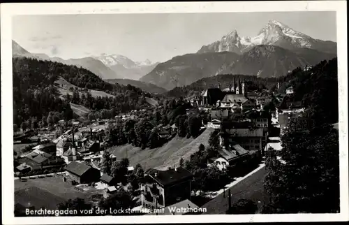 Ak Berchtesgaden in Oberbayern, Blick von der Locksternstraße, Watzmann