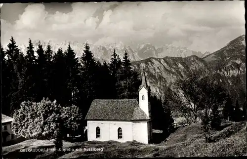 Ak Oberaudorf in Oberbayern, Kapelle am Nusslberg