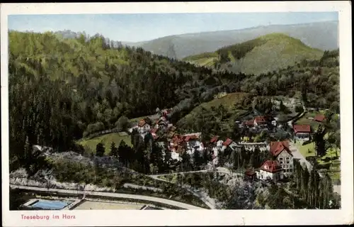 Ak Treseburg Thale im Harz, Panorama