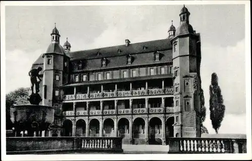 Ak Offenbach am Main Hessen, Schloss, Rückseite