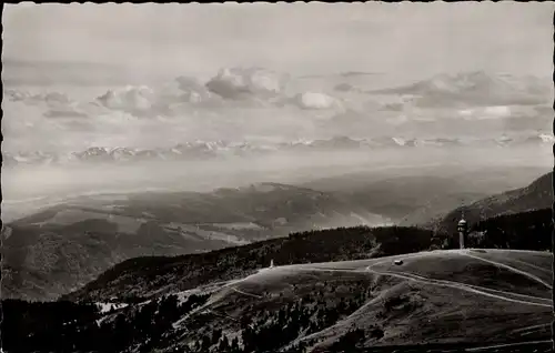 Ak Feldberg im Schwarzwald, Panorama, Schweizer Alpenkette