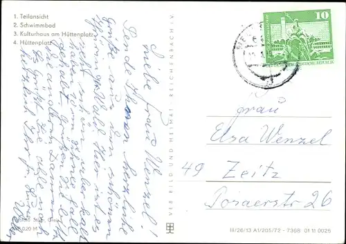 Ak Lauscha in Thüringen, Schwimmbad, Kulturhaus, Hüttenplatz, Teilansicht