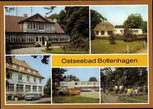 Ak Ostseebad Boltenhagen, Haus am Meer, Pavillon-Bar, Poliklinik, Urlauberdorf, Minigolfanlage