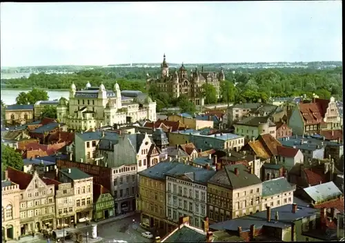 Ak Schwerin in Mecklenburg, Ortsansicht, Schloss