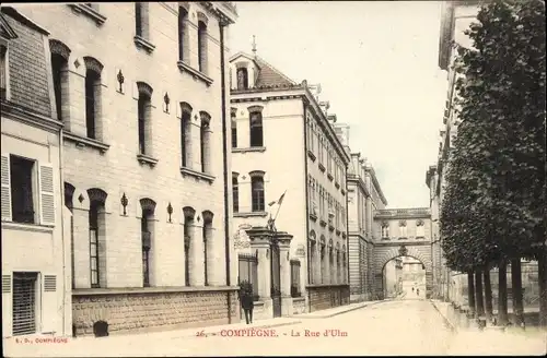 Ak Compiègne Oise, La Rue du Ulm