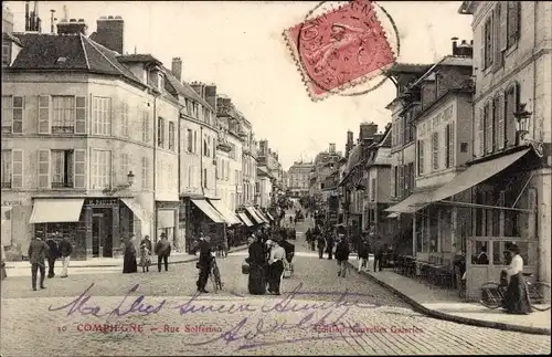 Ak Compiègne Oise, Rue Solferino