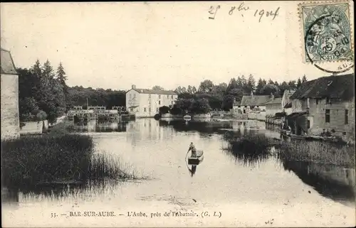 Ak Bar sur Aube, Aube, in der Nähe des Schlachthofs