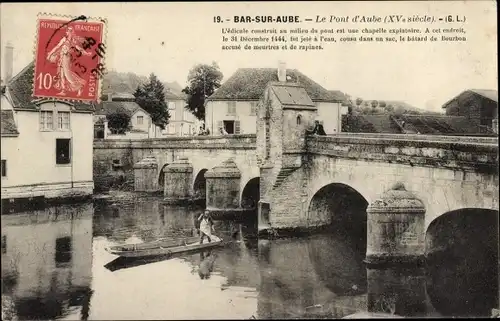 Ak Bar sur Aube, Pont d'Aube