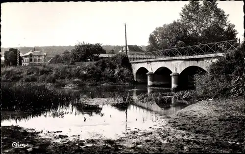 Ak Clairvaux Aube, Pont d'Outre-Aube und Hotel de l'Abbaye