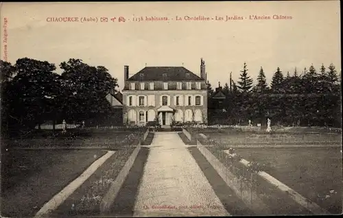 Ak Chaource Aube, Château La Cordelière, Gärten