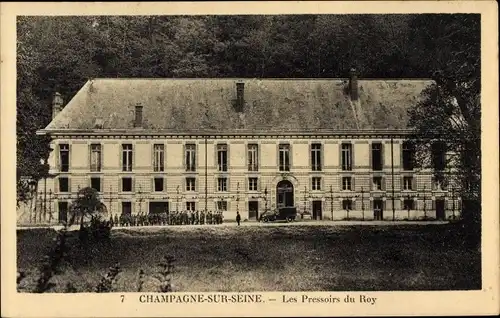 Ak Champagne sur Seine Seine et Marne, Les Pressoirs du Roy