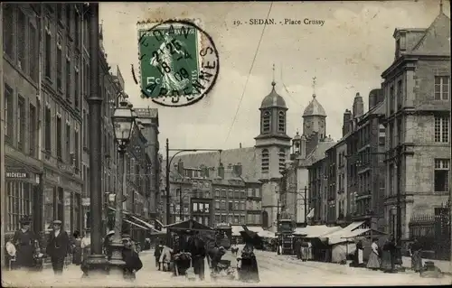 Ak Sedan Ardennes, Place Crussy