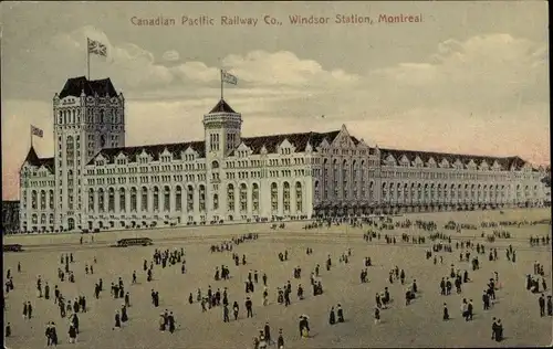 Ak Montreal Quebec Kanada, Canadian Pacific Railway Co. Windsor Station