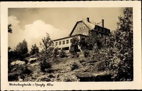 Ak Bedřichov u Jablonce nad Nisou Friedrichswald Region Reichenberg, Weberbergbaude