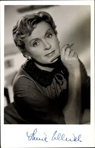 Ak Schauspielerin Luise Ullrich, Portrait, Autogramm