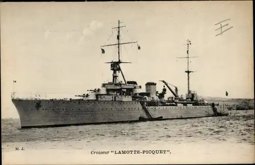 Ak Französisches Kriegsschiff Lamotte Picquet, Französische Marine