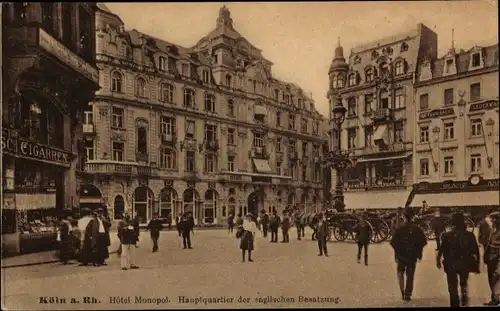 Ak Köln am Rhein, Hotel Monopol