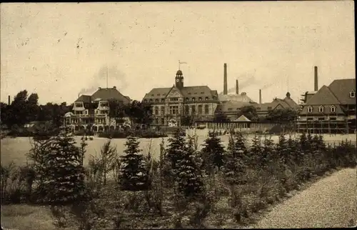 Ak Leverkusen in Nordrhein Westfalen, Blick auf das Verwaltungsgebäude, Farbenfabrik Fr. Bayer