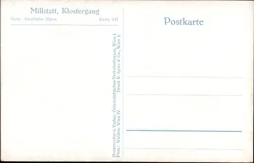 Ak Millstatt am See Kärnten, Klostergang