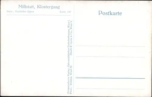 Ak Millstatt am See Kärnten, Klostergang