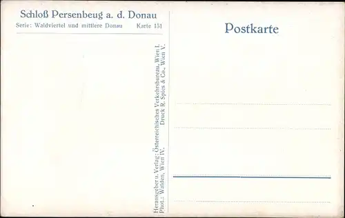 Ak Persenbeug Gottsdorf an der Donau Niederösterreich, Schloss Persenbeug