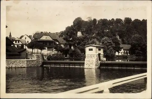 Ak Choceň Chotzen Reg. Pardubice, Wehr an der Mühle