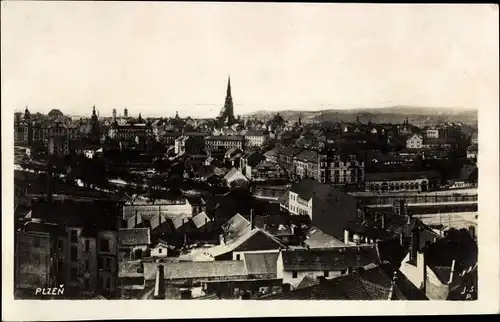 Foto Ak Plzeň Pilsen Stadt, Stadtpanorama