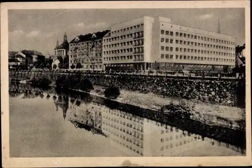 Ak Plzeň Pilsen Stadt, Deutsches Behördenhaus