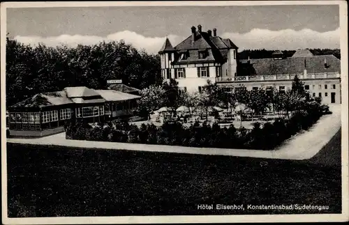 Ak Konstantinovy Lázně Konstantinsbad Reg. Pilsen, Hotel Elisenhof